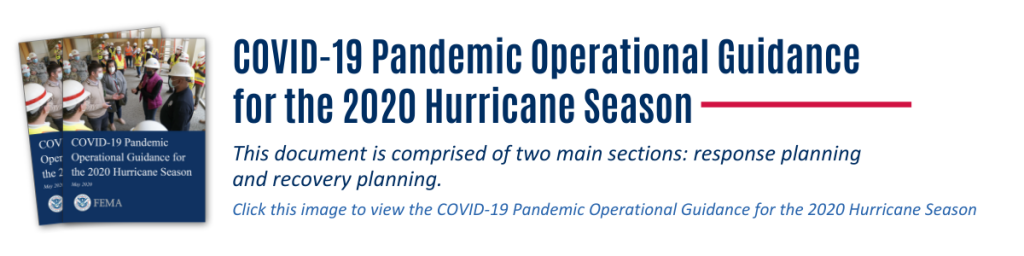 COVID-19 Pandemic Operational Guidance for the 2020 Hurricane Season